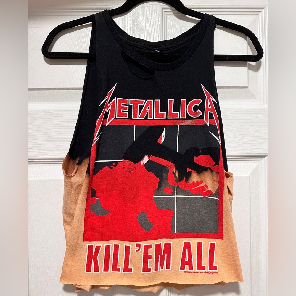 Custom made brand new Metallica tank top